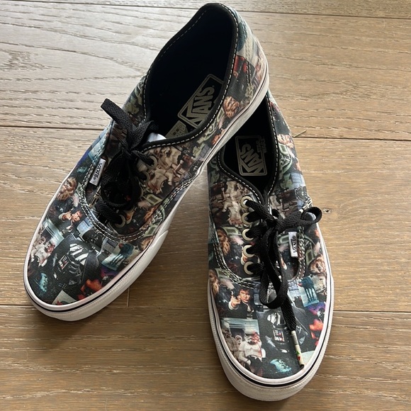Vans Star Wars May The Force Be With You Collage Lace up Black Sneakers Classic